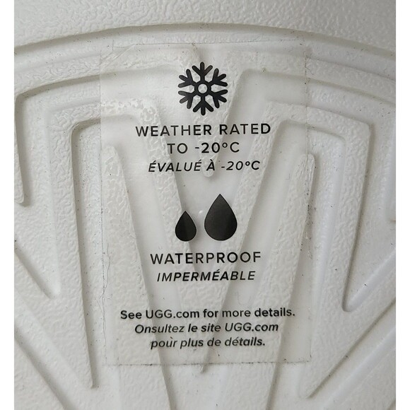 Ugg Rain Boots Women's Size 8 Classic Clear Mini Pixelate Rainbow Zebra Stripes - Picture 7 of 11